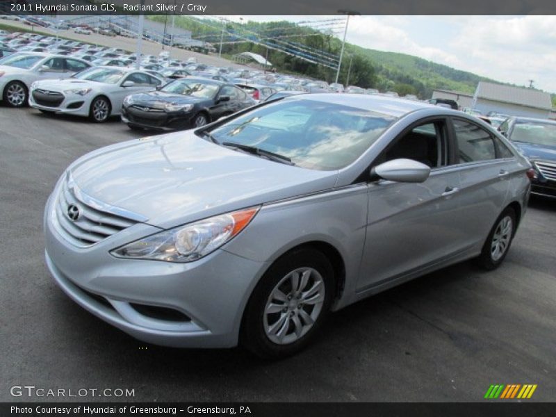 Radiant Silver / Gray 2011 Hyundai Sonata GLS