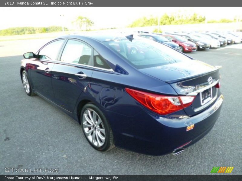 Indigo Night Blue / Gray 2013 Hyundai Sonata SE