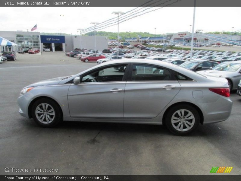 Radiant Silver / Gray 2011 Hyundai Sonata GLS