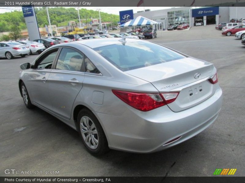 Radiant Silver / Gray 2011 Hyundai Sonata GLS