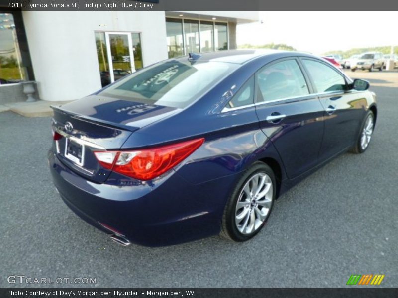 Indigo Night Blue / Gray 2013 Hyundai Sonata SE