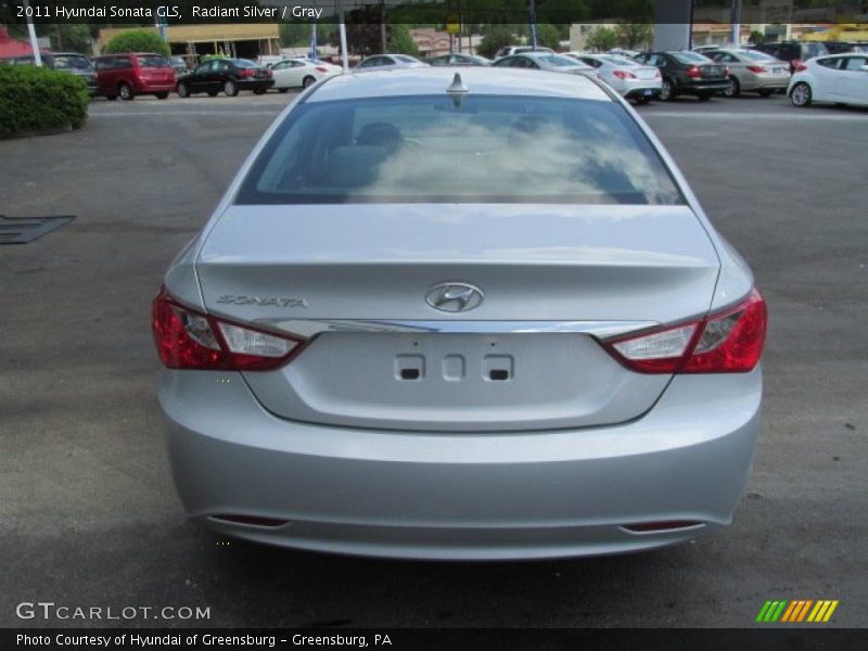 Radiant Silver / Gray 2011 Hyundai Sonata GLS