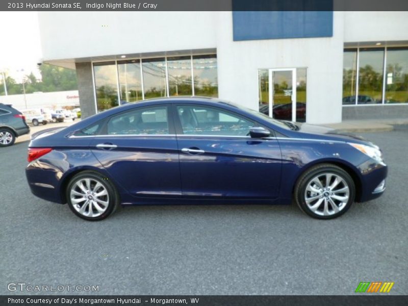 Indigo Night Blue / Gray 2013 Hyundai Sonata SE