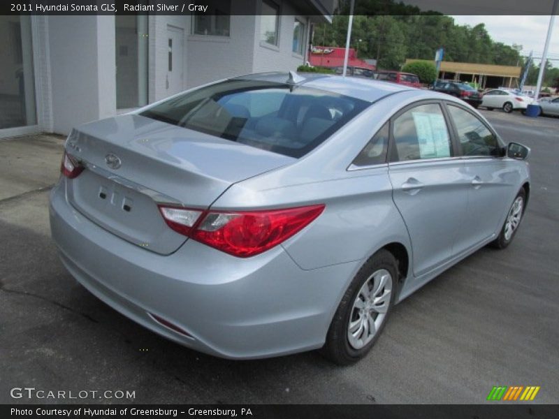 Radiant Silver / Gray 2011 Hyundai Sonata GLS