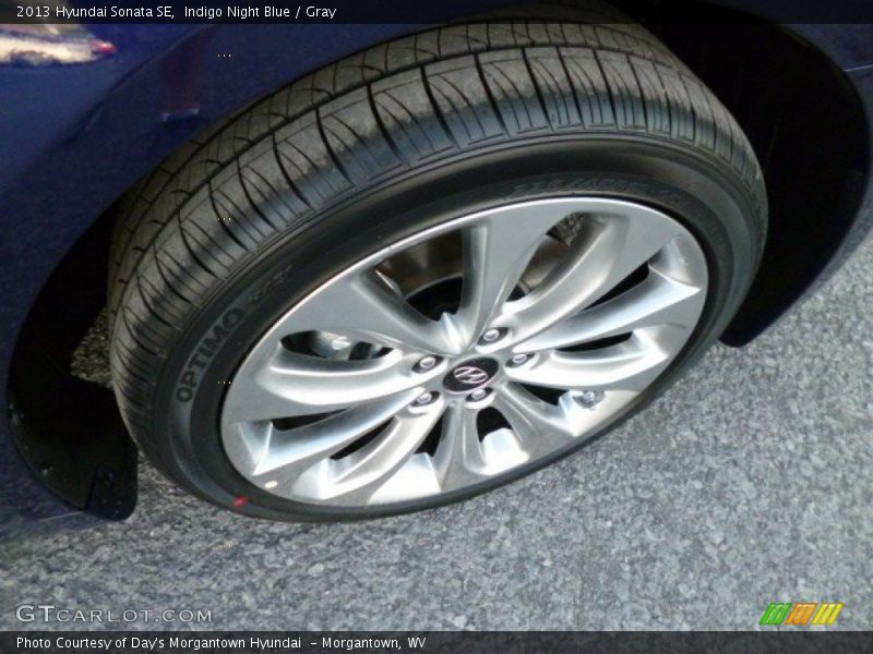 Indigo Night Blue / Gray 2013 Hyundai Sonata SE