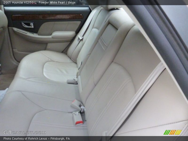 Powder White Pearl / Beige 2005 Hyundai XG350 L