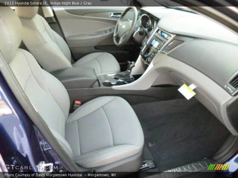 Indigo Night Blue / Gray 2013 Hyundai Sonata SE