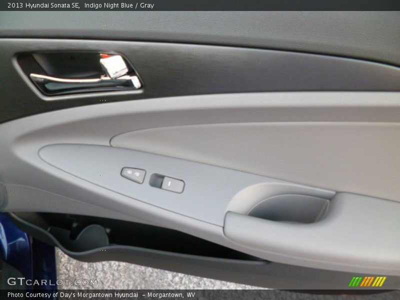 Indigo Night Blue / Gray 2013 Hyundai Sonata SE