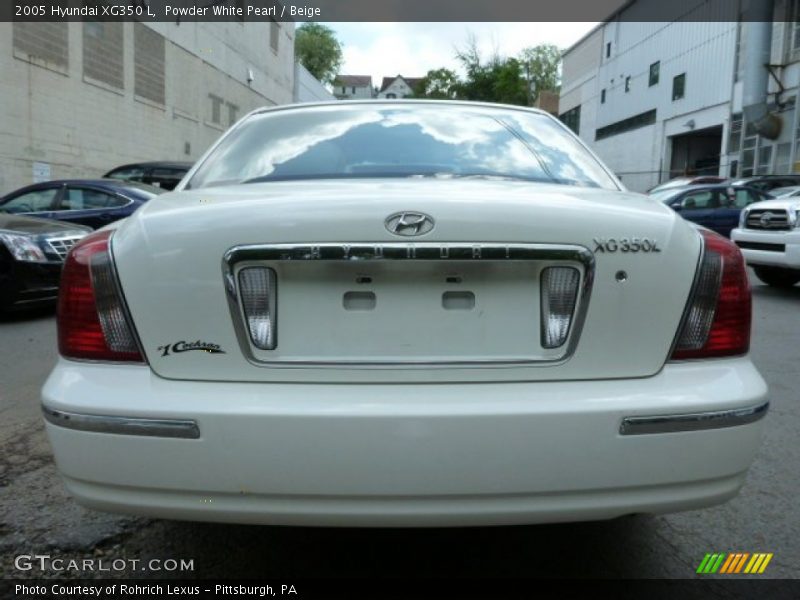 Powder White Pearl / Beige 2005 Hyundai XG350 L
