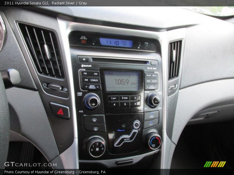 Radiant Silver / Gray 2011 Hyundai Sonata GLS