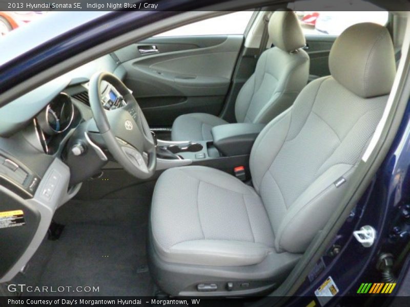 Indigo Night Blue / Gray 2013 Hyundai Sonata SE