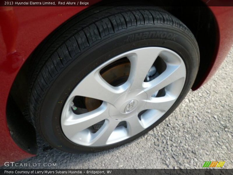 Red Allure / Beige 2013 Hyundai Elantra Limited
