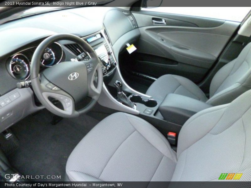 Indigo Night Blue / Gray 2013 Hyundai Sonata SE