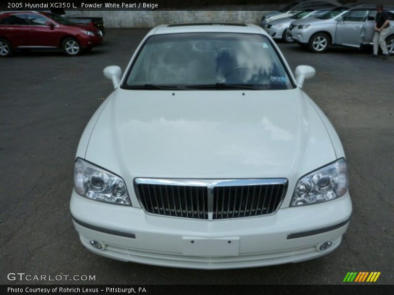 Powder White Pearl / Beige 2005 Hyundai XG350 L