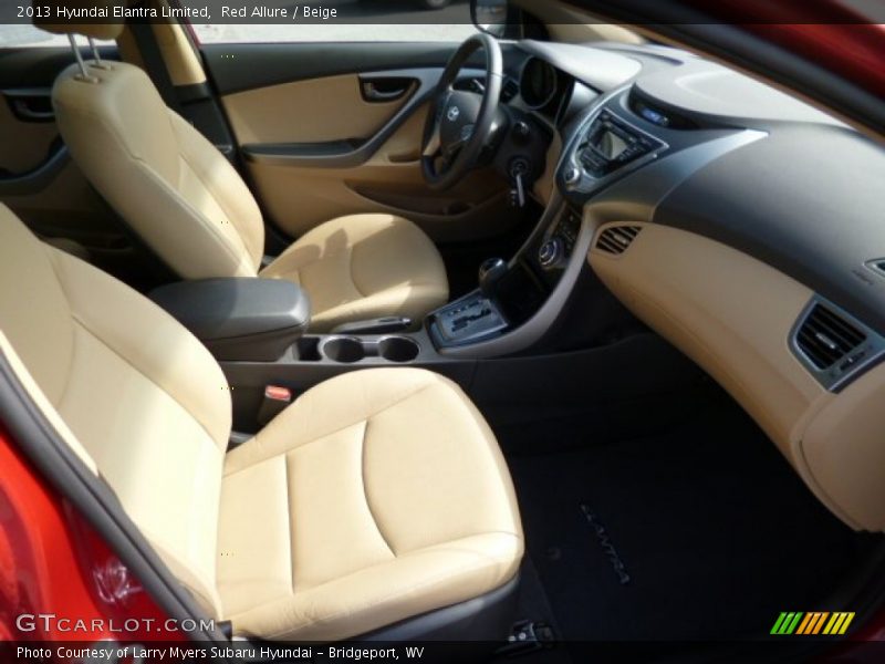 Red Allure / Beige 2013 Hyundai Elantra Limited