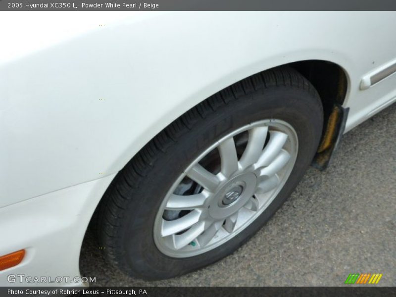 Powder White Pearl / Beige 2005 Hyundai XG350 L