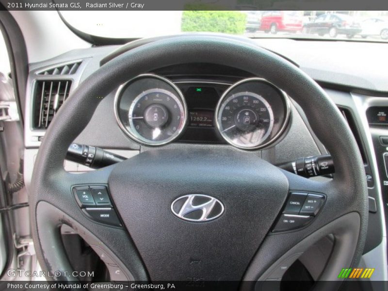 Radiant Silver / Gray 2011 Hyundai Sonata GLS