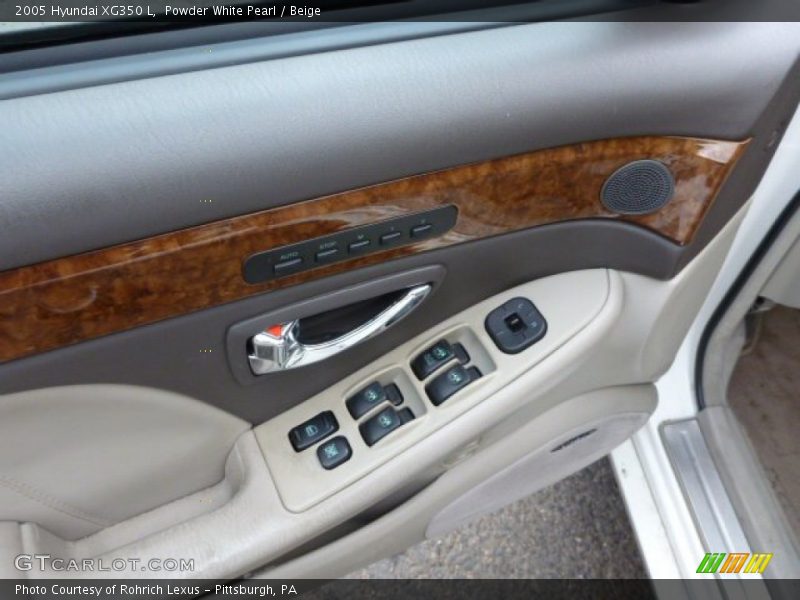 Powder White Pearl / Beige 2005 Hyundai XG350 L