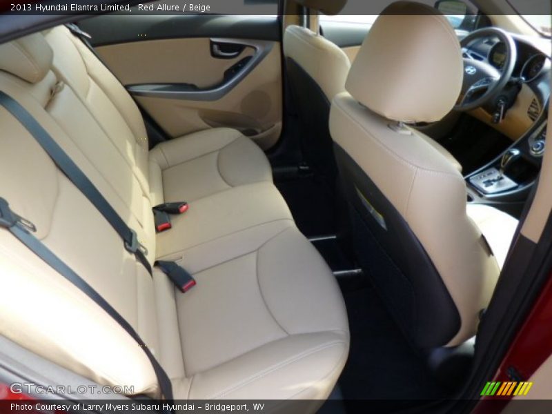 Red Allure / Beige 2013 Hyundai Elantra Limited