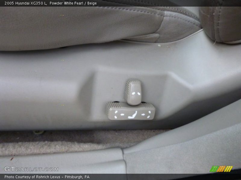 Powder White Pearl / Beige 2005 Hyundai XG350 L