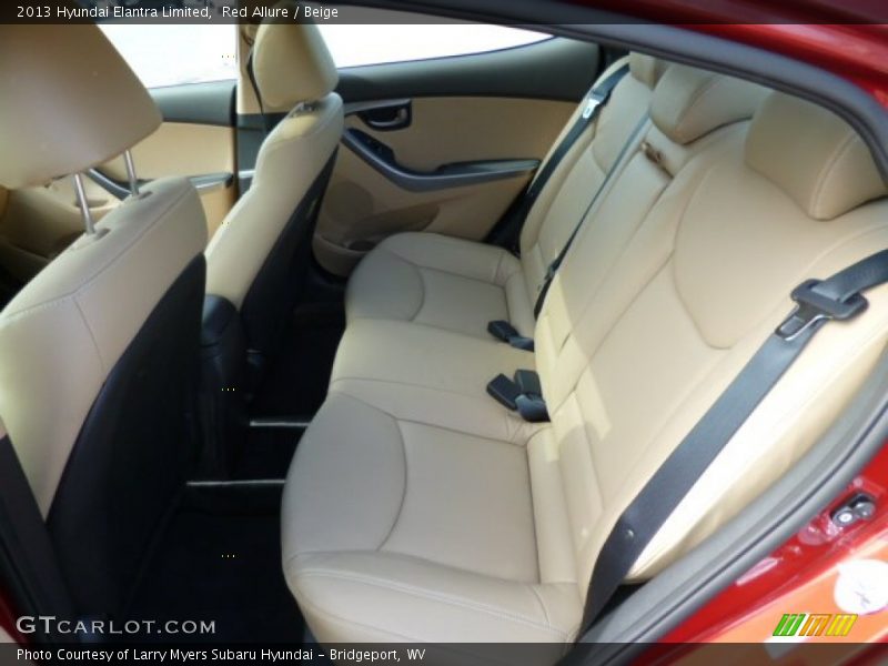 Red Allure / Beige 2013 Hyundai Elantra Limited
