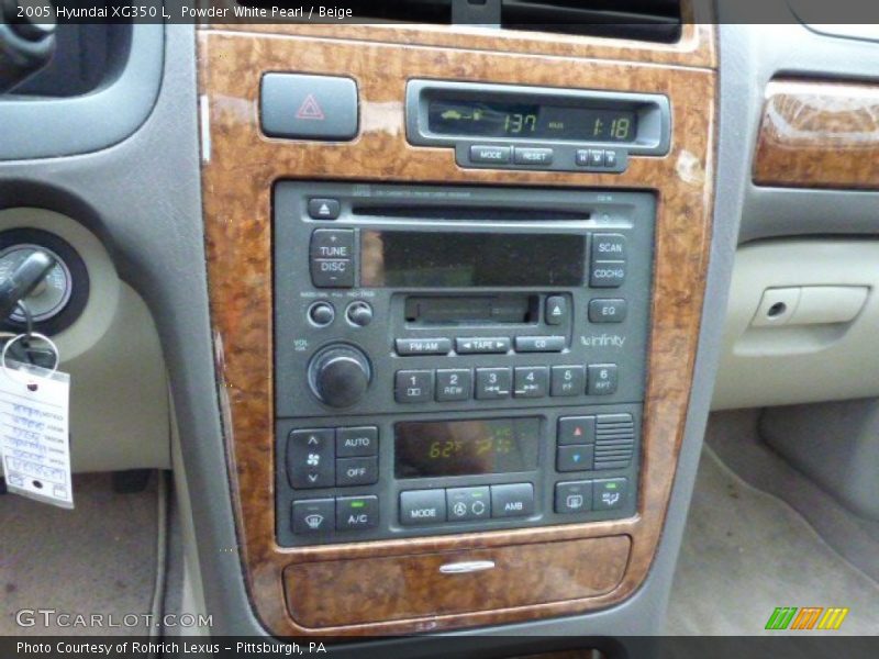 Powder White Pearl / Beige 2005 Hyundai XG350 L