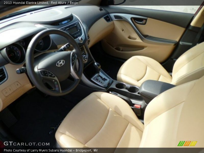 Red Allure / Beige 2013 Hyundai Elantra Limited