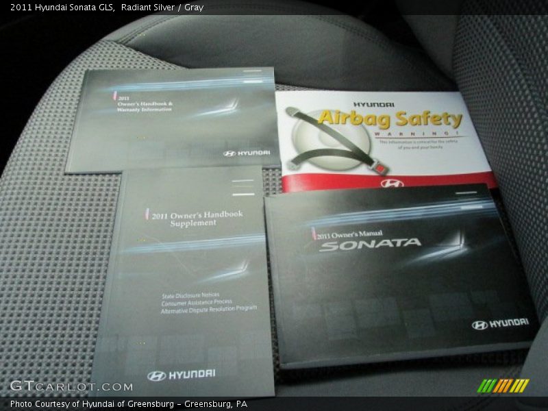 Radiant Silver / Gray 2011 Hyundai Sonata GLS