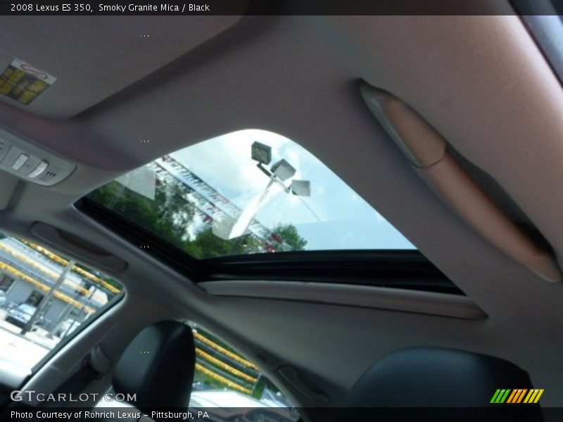 Smoky Granite Mica / Black 2008 Lexus ES 350