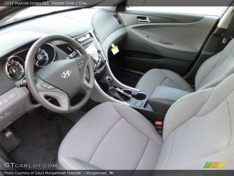 Radiant Silver / Gray 2013 Hyundai Sonata GLS
