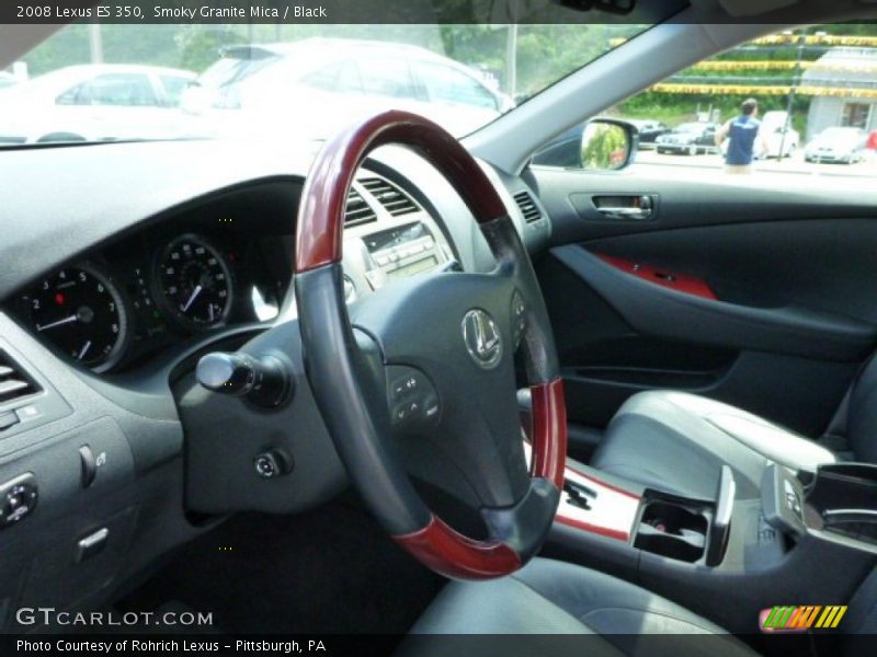 Smoky Granite Mica / Black 2008 Lexus ES 350