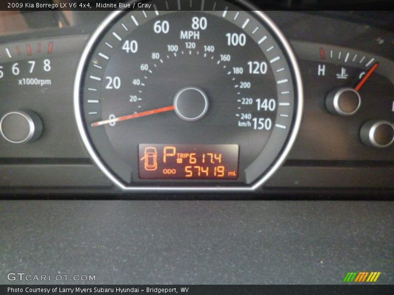 Midnite Blue / Gray 2009 Kia Borrego LX V6 4x4