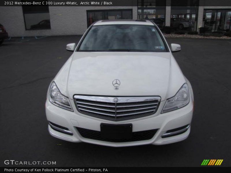 Arctic White / Black 2012 Mercedes-Benz C 300 Luxury 4Matic