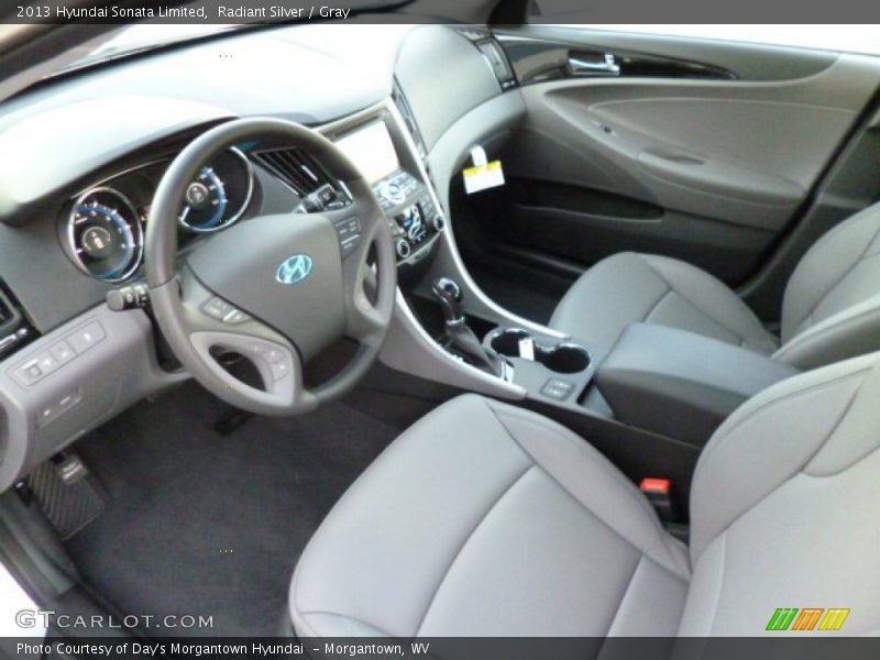 Radiant Silver / Gray 2013 Hyundai Sonata Limited