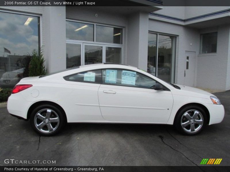 Ivory White / Light Taupe 2006 Pontiac G6 GT Coupe