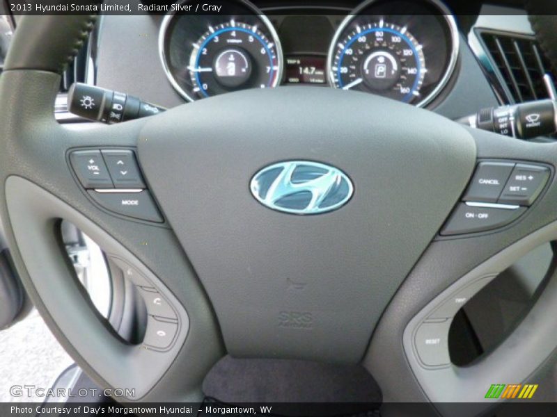 Radiant Silver / Gray 2013 Hyundai Sonata Limited