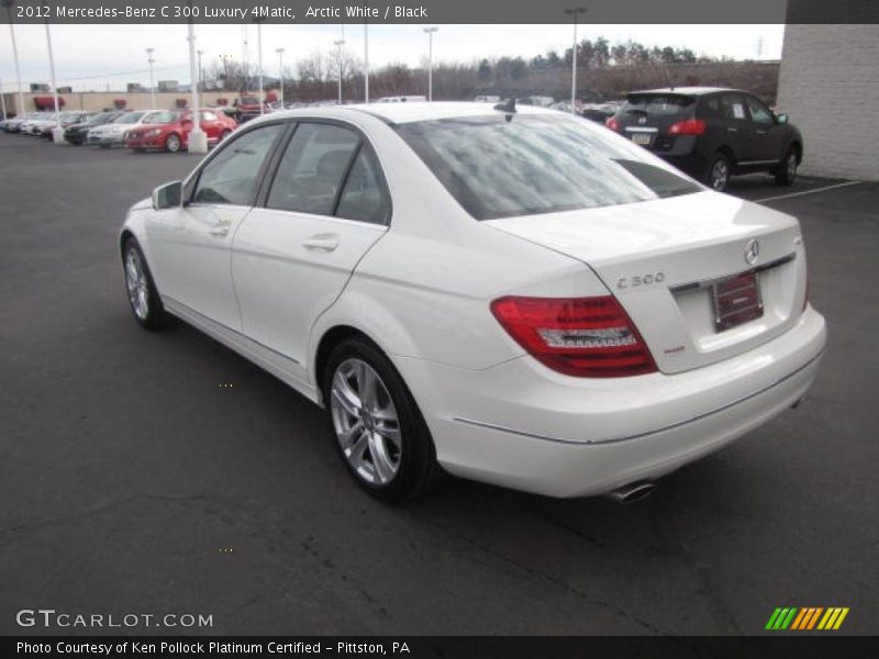 Arctic White / Black 2012 Mercedes-Benz C 300 Luxury 4Matic
