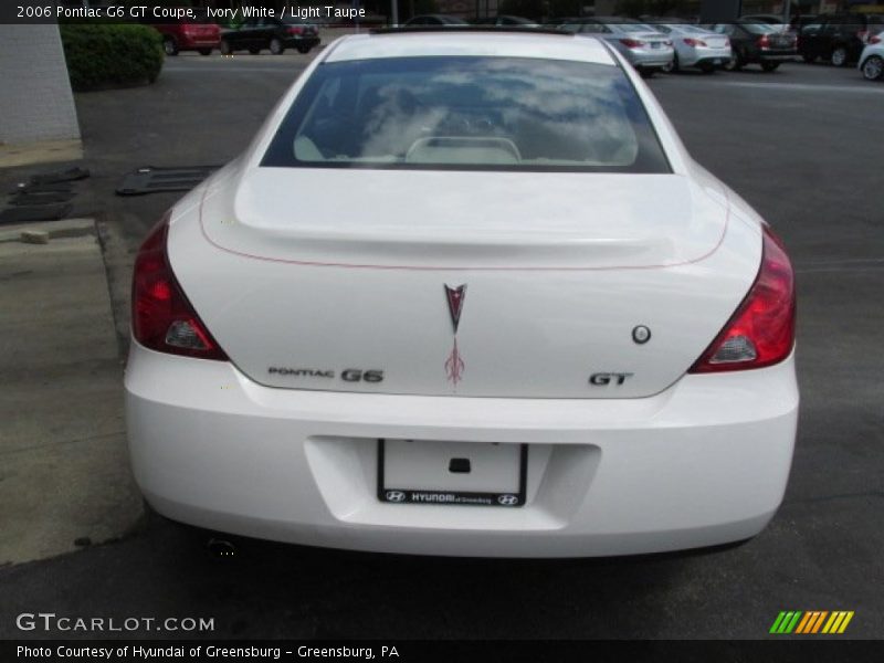 Ivory White / Light Taupe 2006 Pontiac G6 GT Coupe