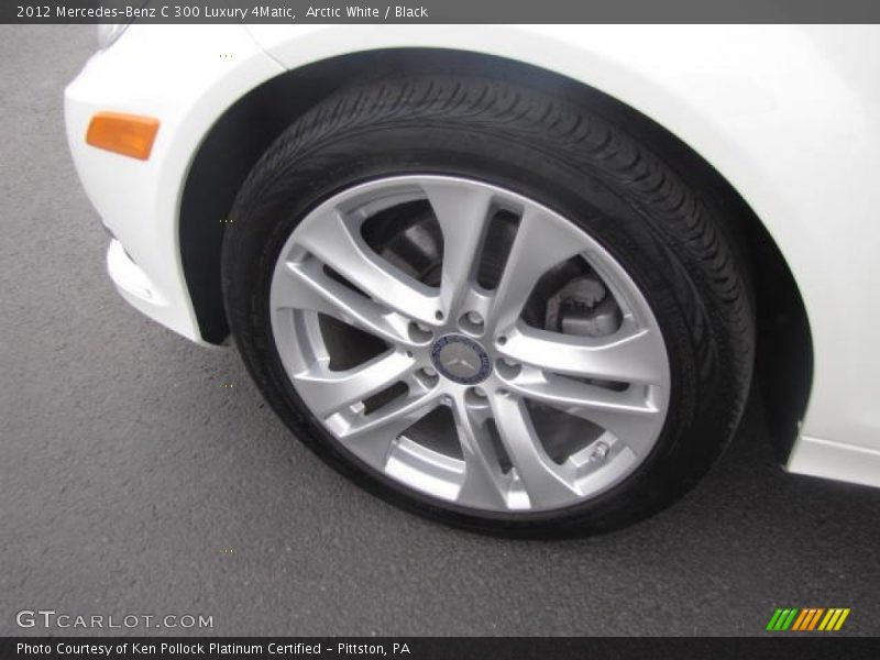 Arctic White / Black 2012 Mercedes-Benz C 300 Luxury 4Matic