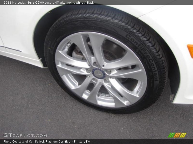 Arctic White / Black 2012 Mercedes-Benz C 300 Luxury 4Matic