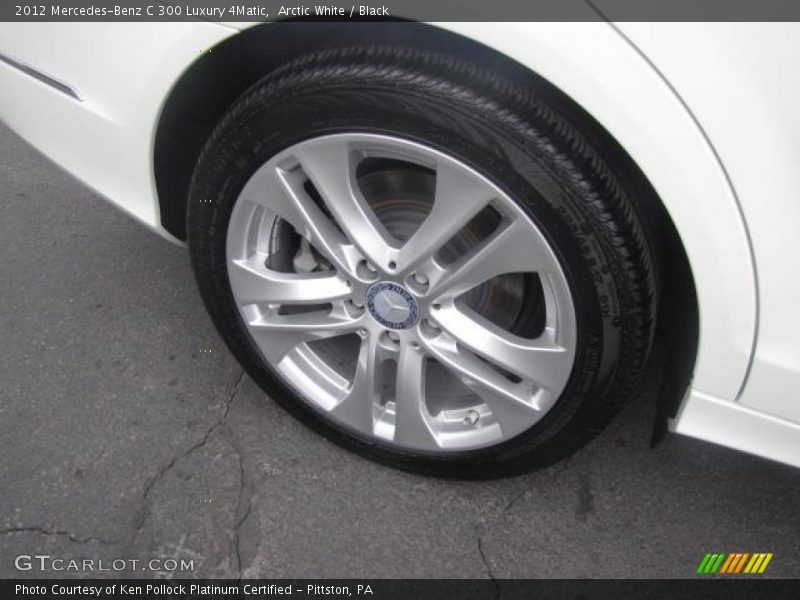 Arctic White / Black 2012 Mercedes-Benz C 300 Luxury 4Matic