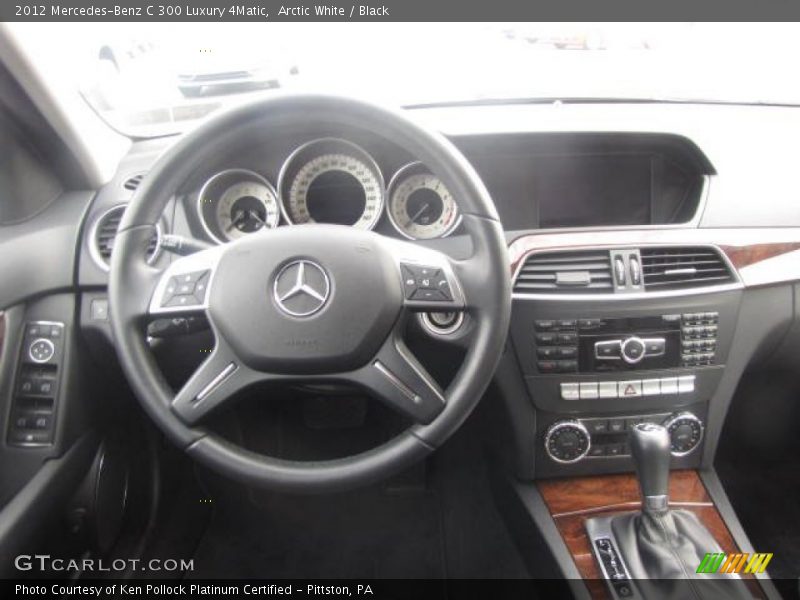 Arctic White / Black 2012 Mercedes-Benz C 300 Luxury 4Matic