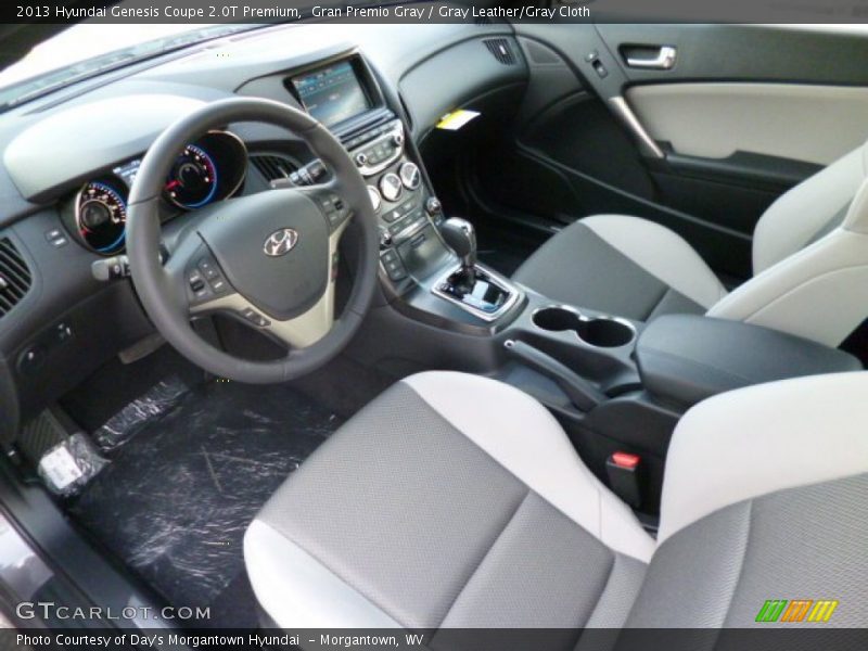 Gray Leather/Gray Cloth Interior - 2013 Genesis Coupe 2.0T Premium 
