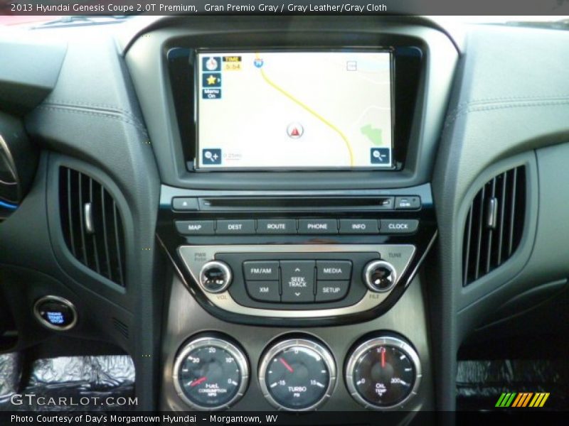 Gran Premio Gray / Gray Leather/Gray Cloth 2013 Hyundai Genesis Coupe 2.0T Premium