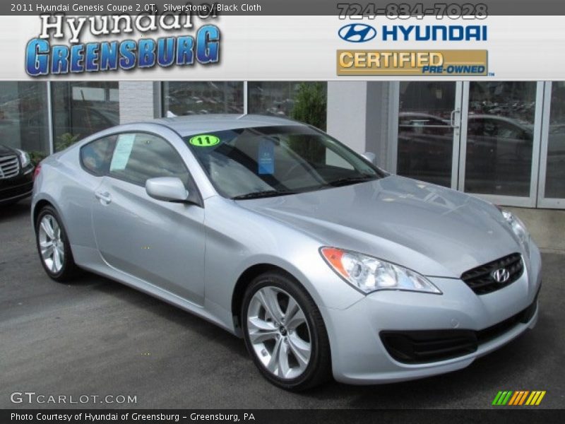 Silverstone / Black Cloth 2011 Hyundai Genesis Coupe 2.0T