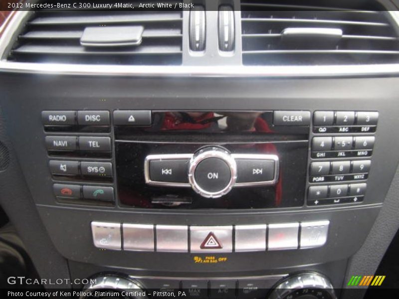 Arctic White / Black 2012 Mercedes-Benz C 300 Luxury 4Matic