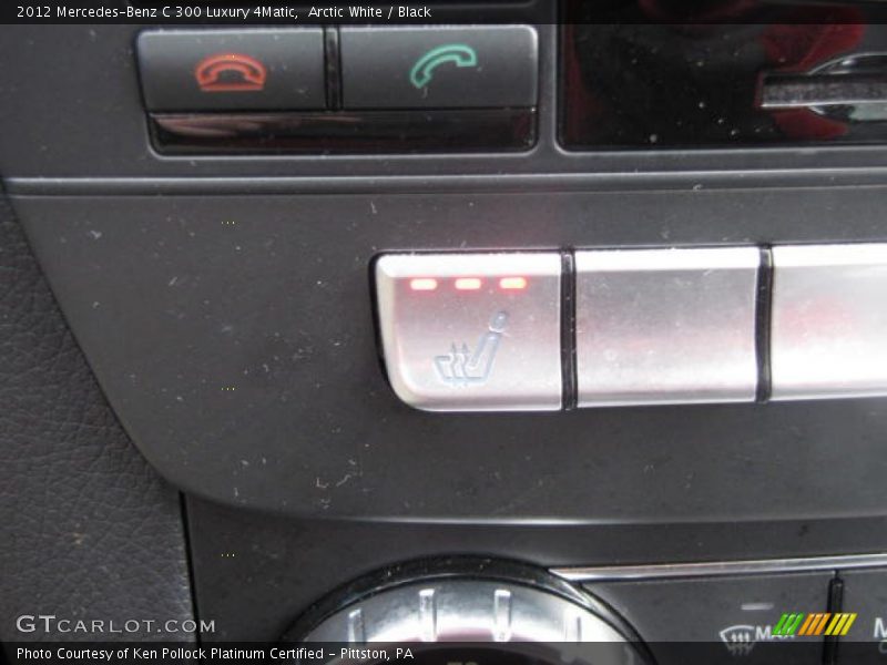 Arctic White / Black 2012 Mercedes-Benz C 300 Luxury 4Matic