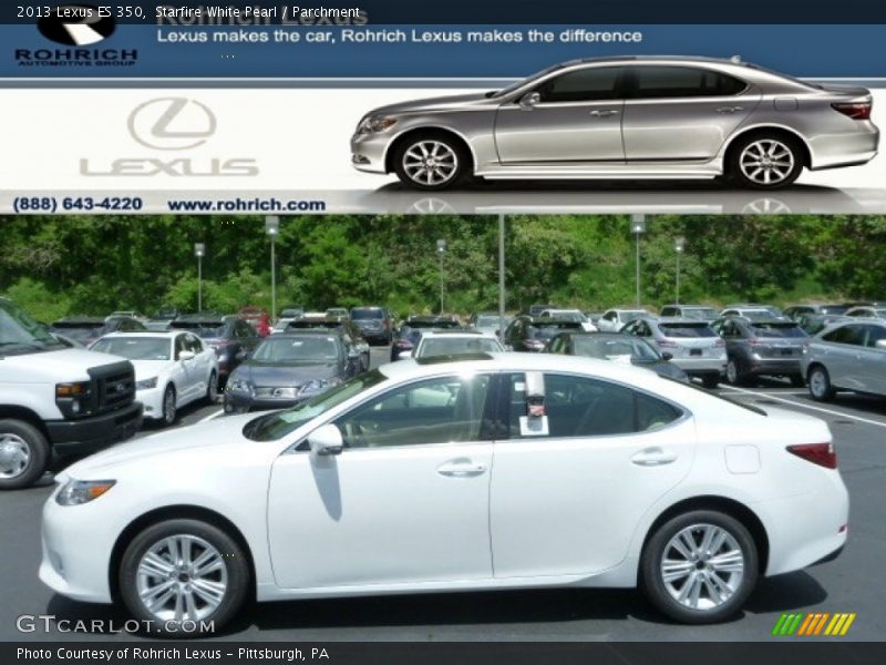 Starfire White Pearl / Parchment 2013 Lexus ES 350