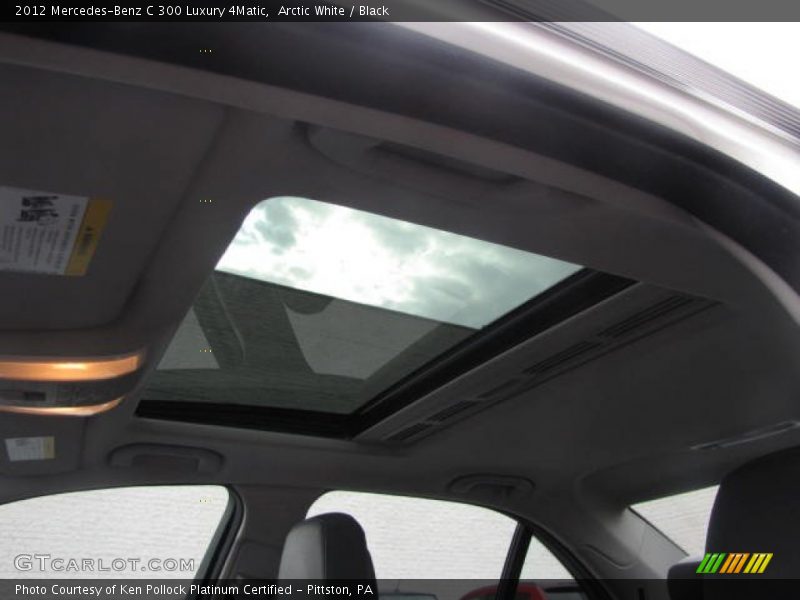 Arctic White / Black 2012 Mercedes-Benz C 300 Luxury 4Matic