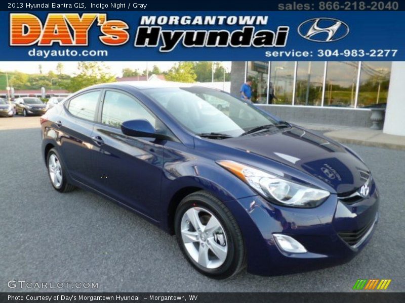 Indigo Night / Gray 2013 Hyundai Elantra GLS